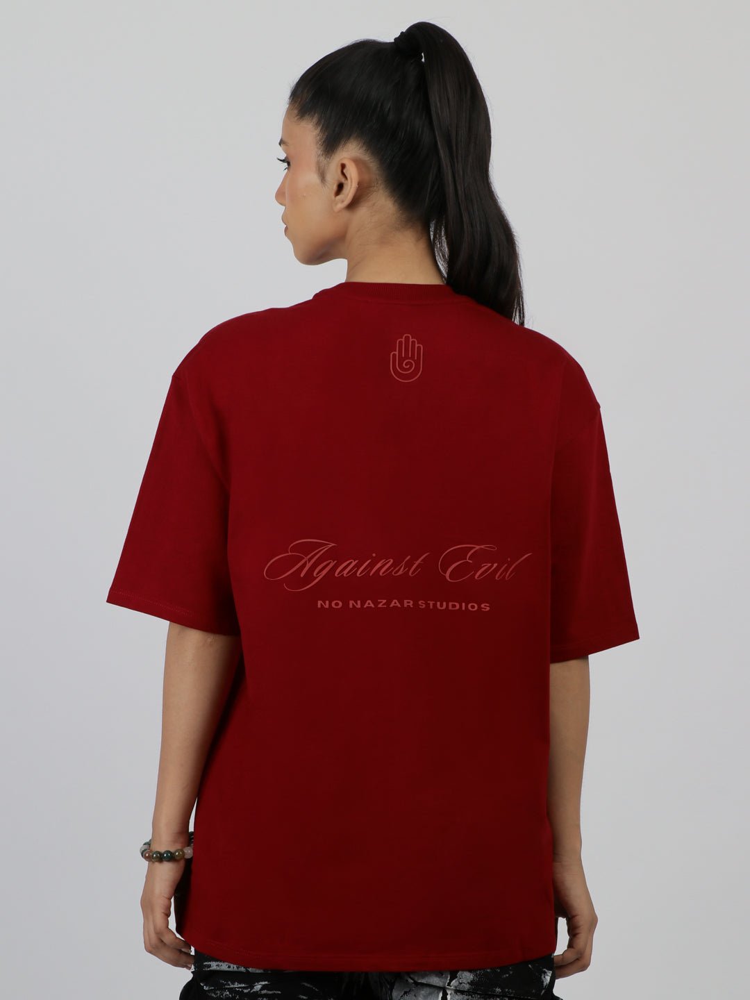 Essentials Tshirt - Bordeaux Red - No Nazar