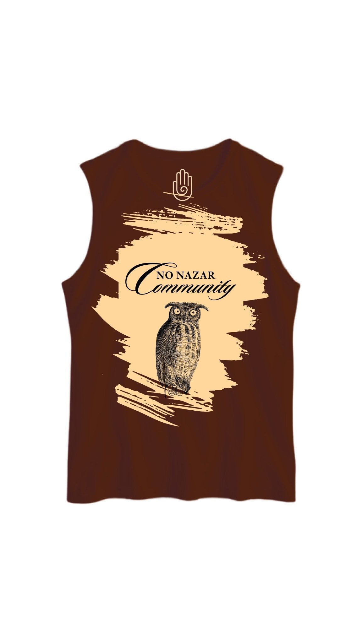 The Velvet Mocha Twilight Owl - Tank Top - No Nazar