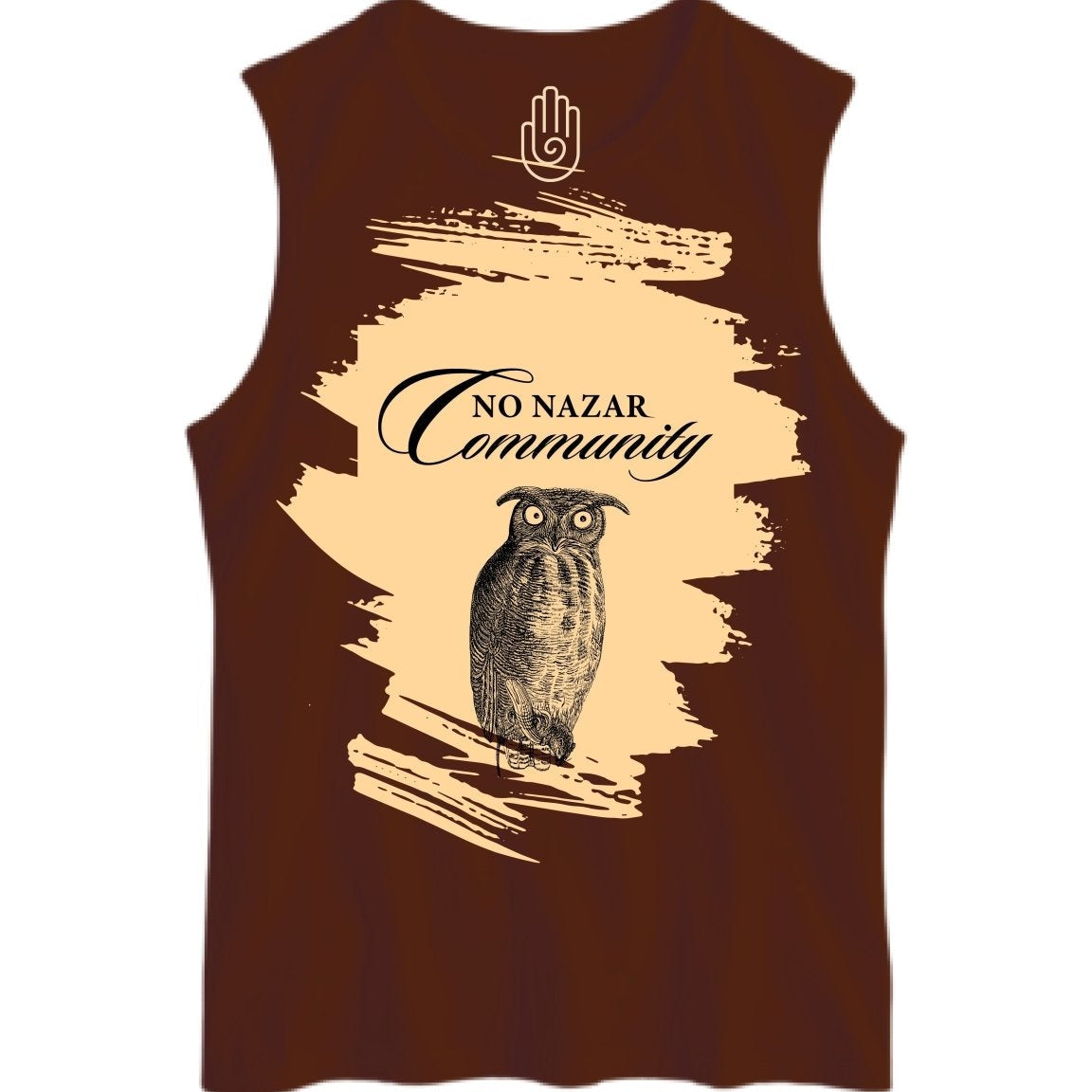The Velvet Mocha Twilight Owl - Tank Top - No Nazar