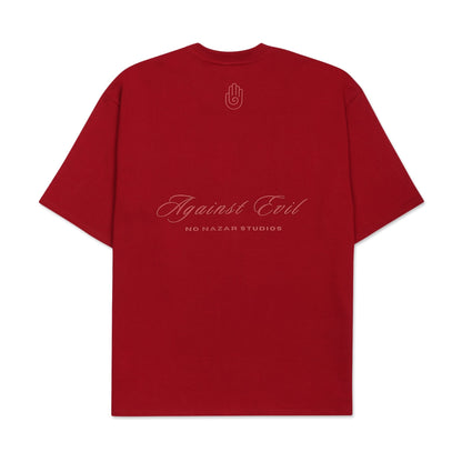 Essentials Tshirt - Bordeaux Red - No Nazar