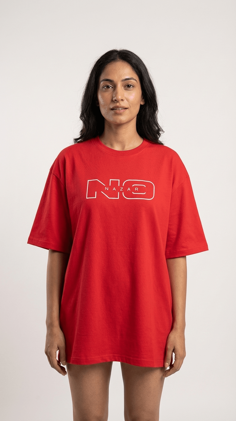No Nazar - Essentials T-Shirt - Crimson Red - No Nazar