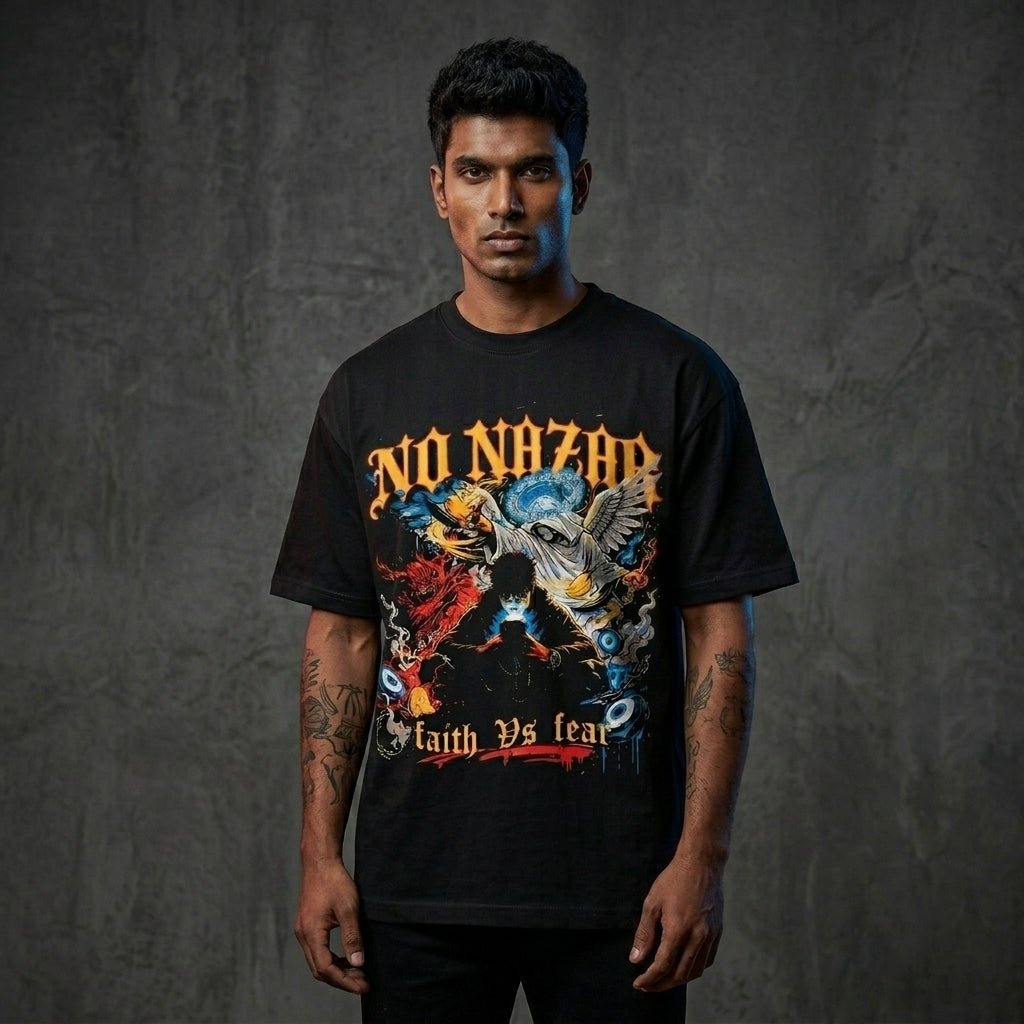 No Nazar | The Faith vs Fear T-Shirt - No Nazar