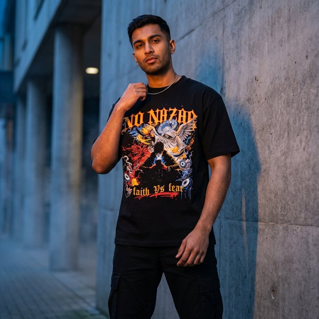No Nazar | The Faith vs Fear T-Shirt - No Nazar