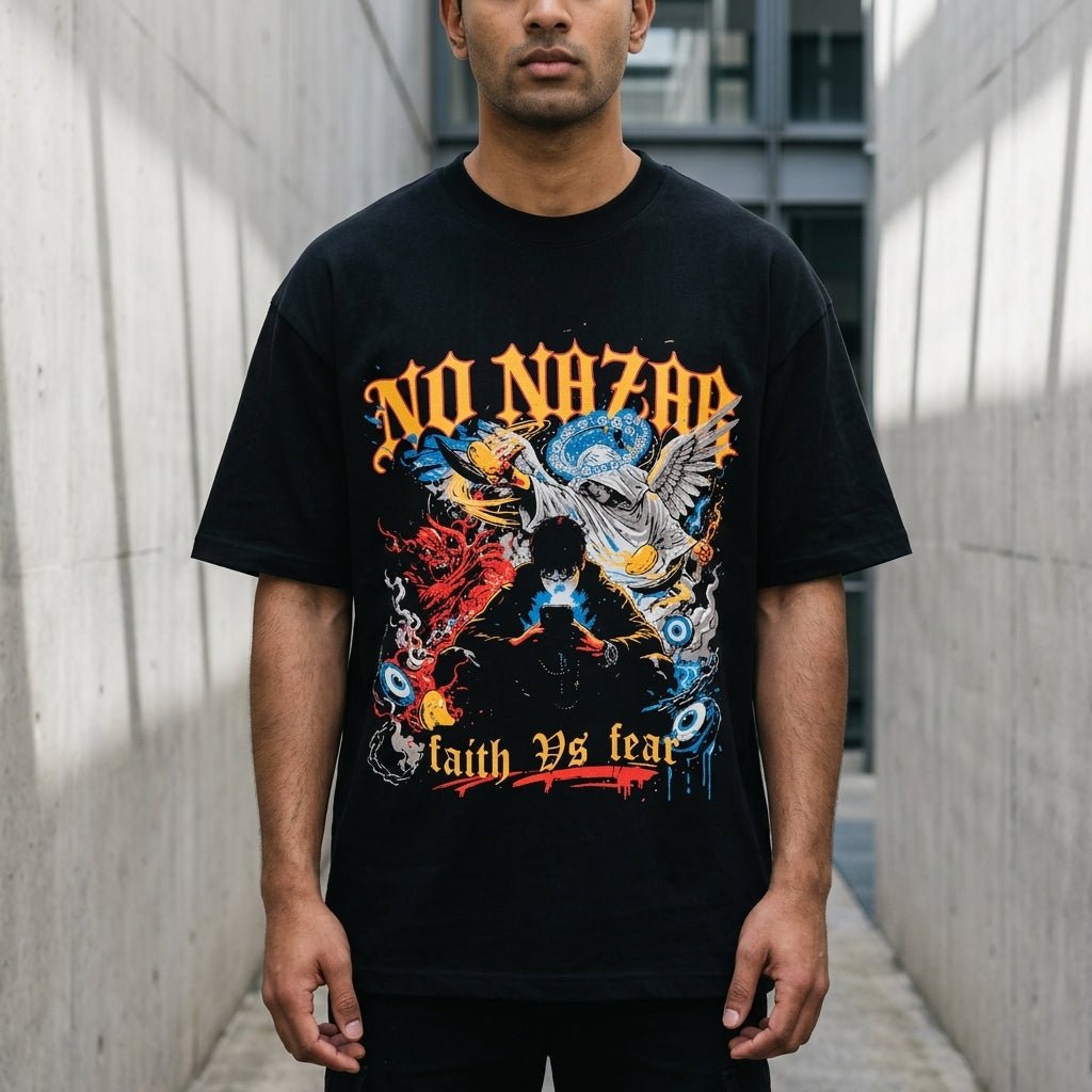 No Nazar | The Faith vs Fear T-Shirt - No Nazar