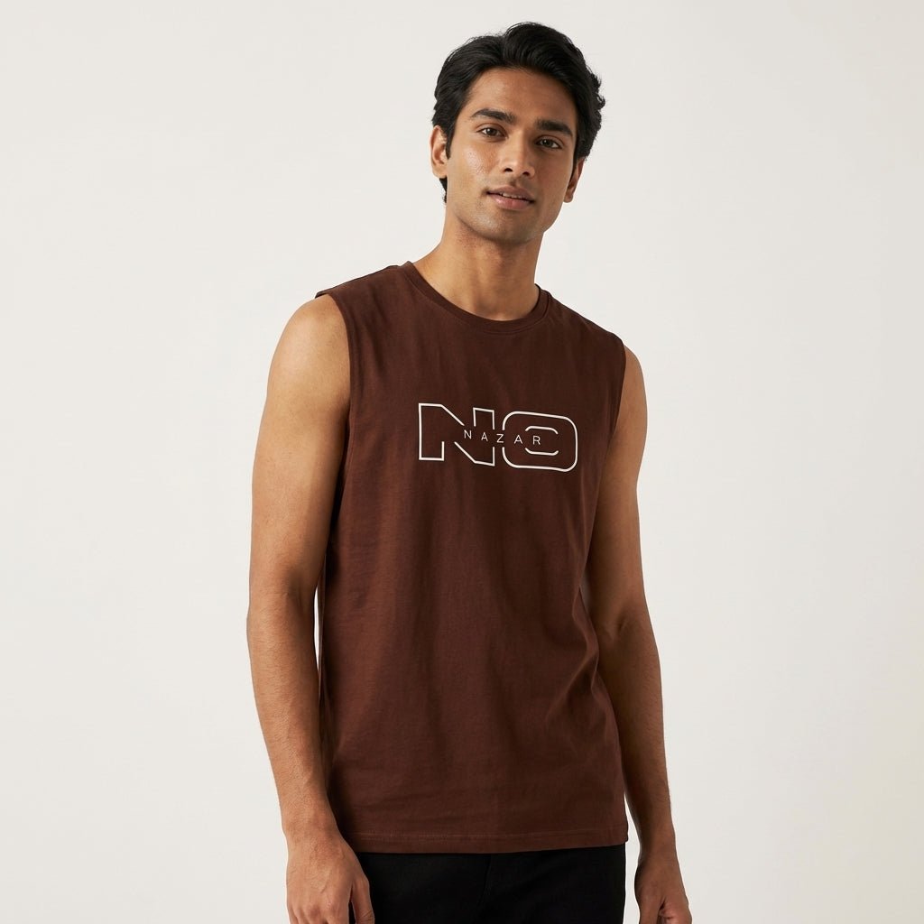 No Nazar | The Mocha Twilight Owl - Tank Top - No Nazar