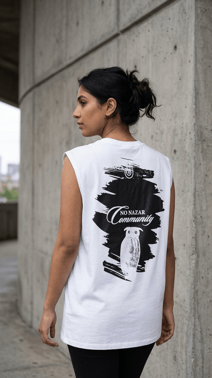 No Nazar - The White Twilight Owl - Tank Top - No Nazar