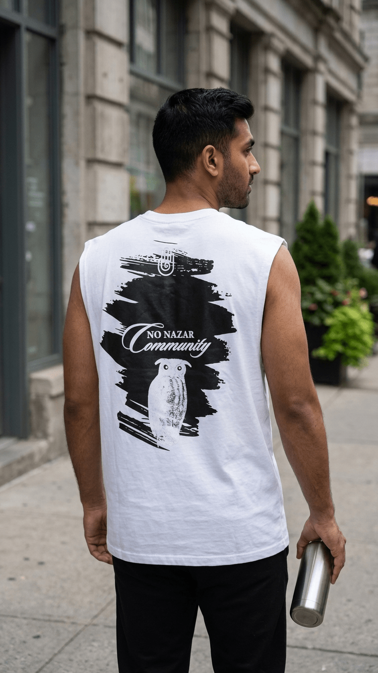 No Nazar - The White Twilight Owl - Tank Top - No Nazar