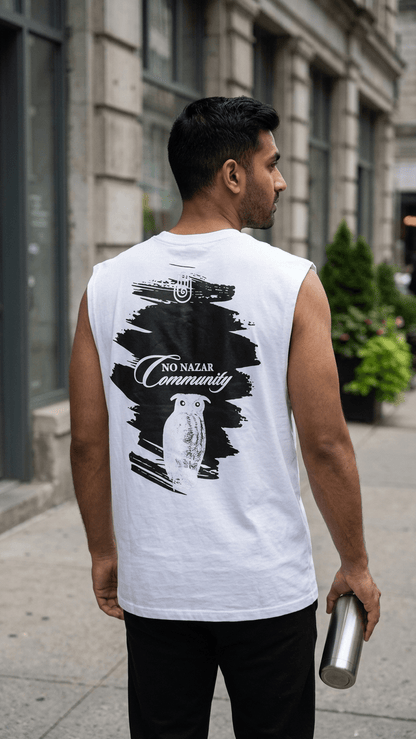 No Nazar - The White Twilight Owl - Tank Top - No Nazar
