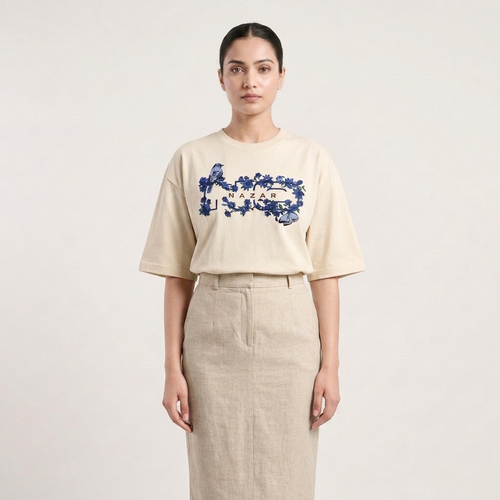 The Wild Bloom T-Shirt | Petal White