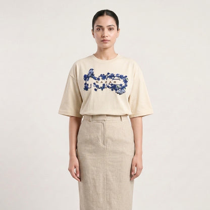 The Wild Bloom T-Shirt | Petal White