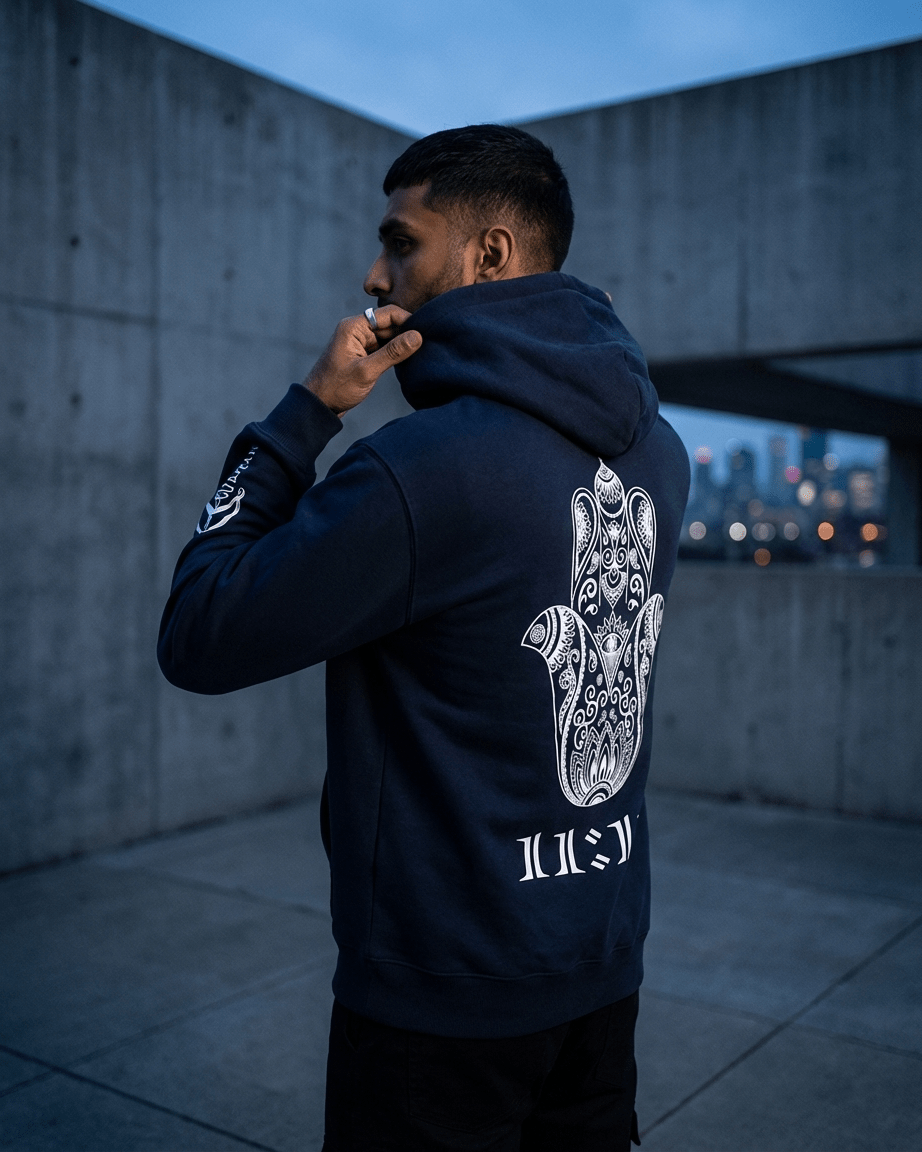 The 11:11 Hoodie - Deep Blue - No Nazar