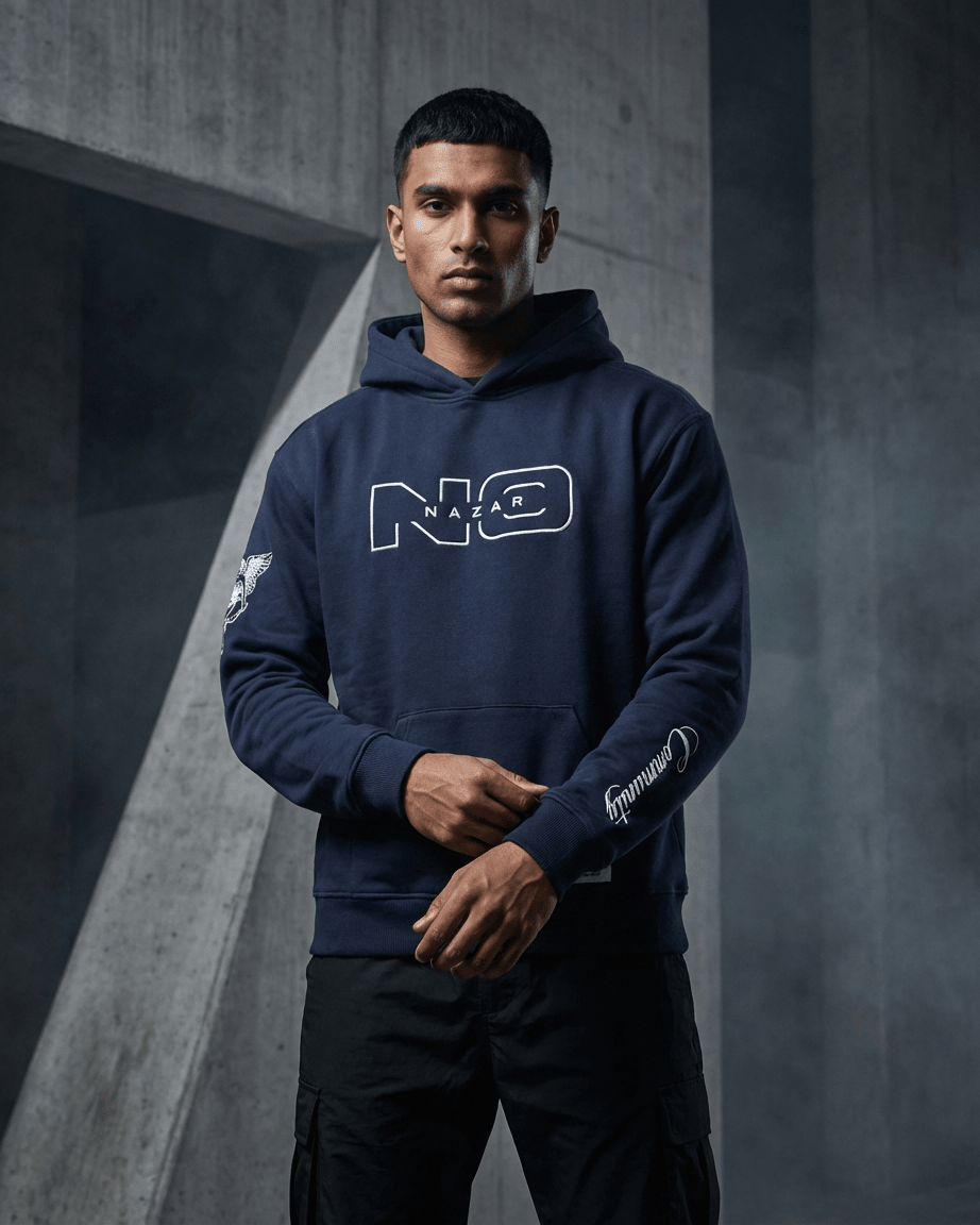 The 11:11 Hoodie - Deep Blue - No Nazar