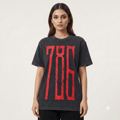The 786 Waffle T-Shirt - No Nazar