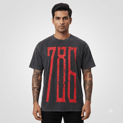 The 786 Waffle T-Shirt - No Nazar