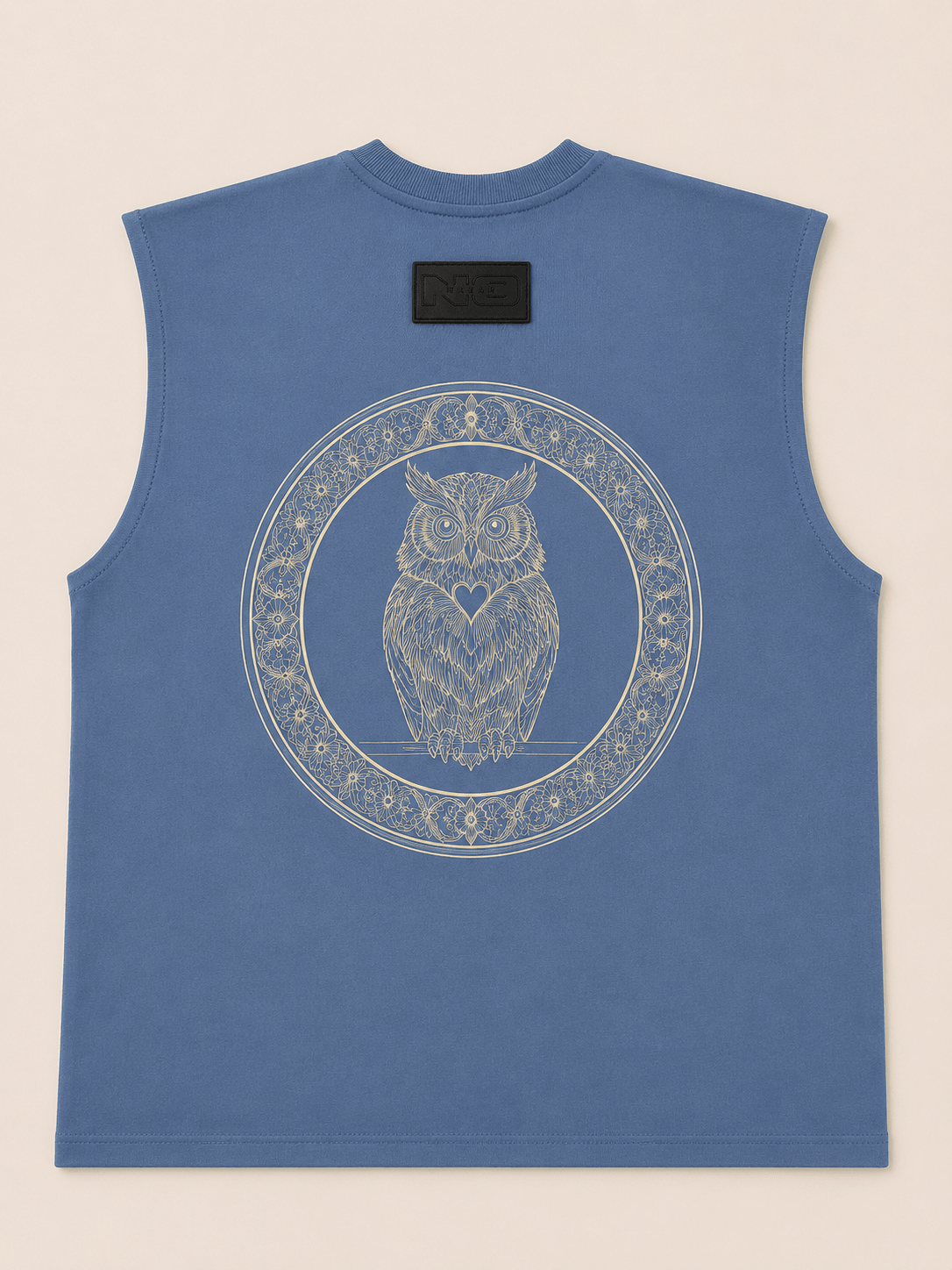 The Holy Owl Tank - Frost Blue - No Nazar