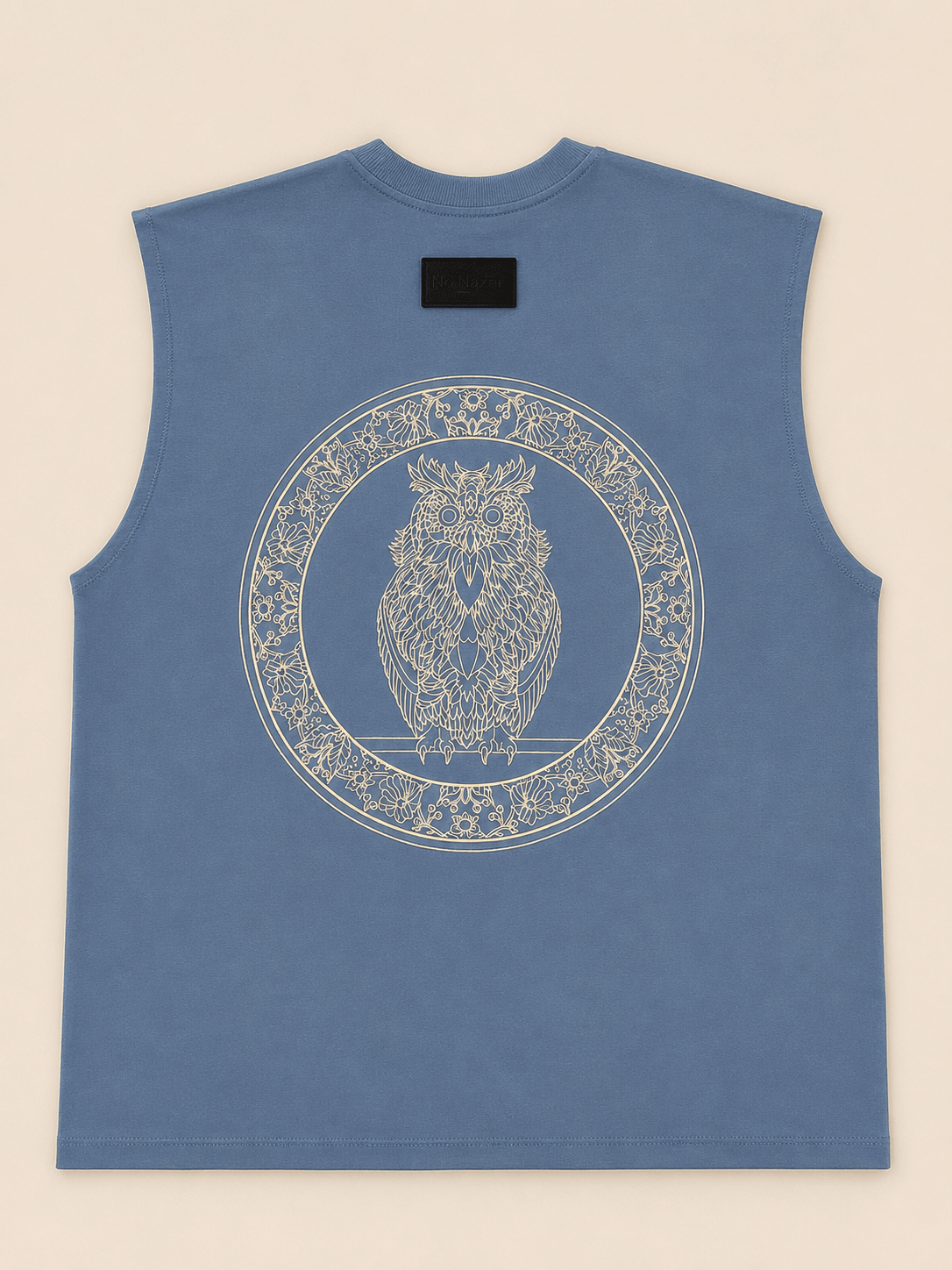 The Holy Owl Tank - Frost Blue - No Nazar