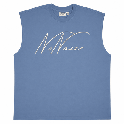 The Holy Owl Tank - Frost Blue - No Nazar