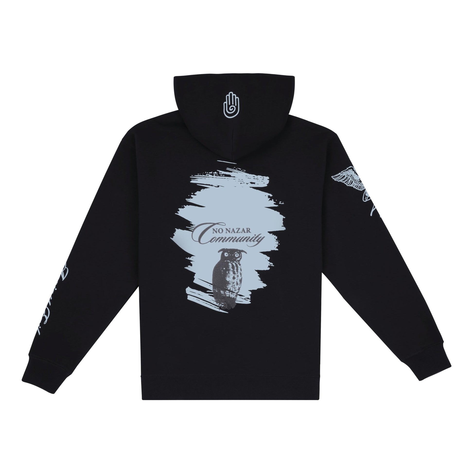 The Twilight Owl Hoodie | Black - No Nazar