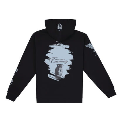 The Twilight Owl Hoodie | Black - No Nazar
