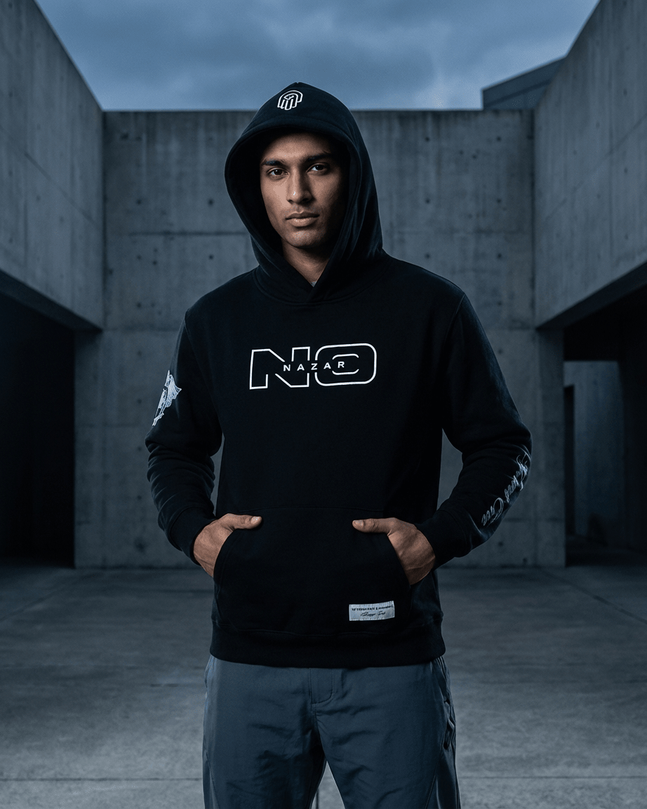 The Twilight Owl Hoodie | Black - No Nazar