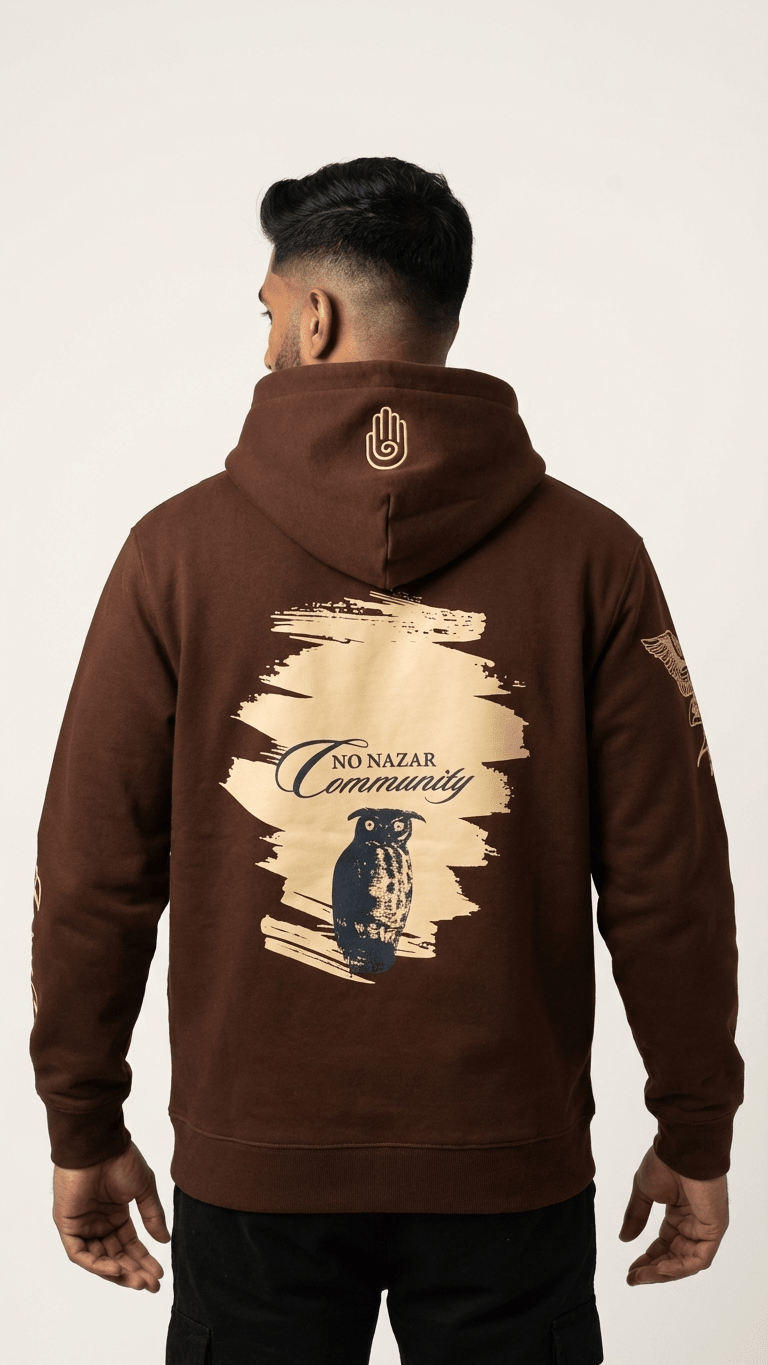 The Twilight Owl Hoodie | Mocha - No Nazar