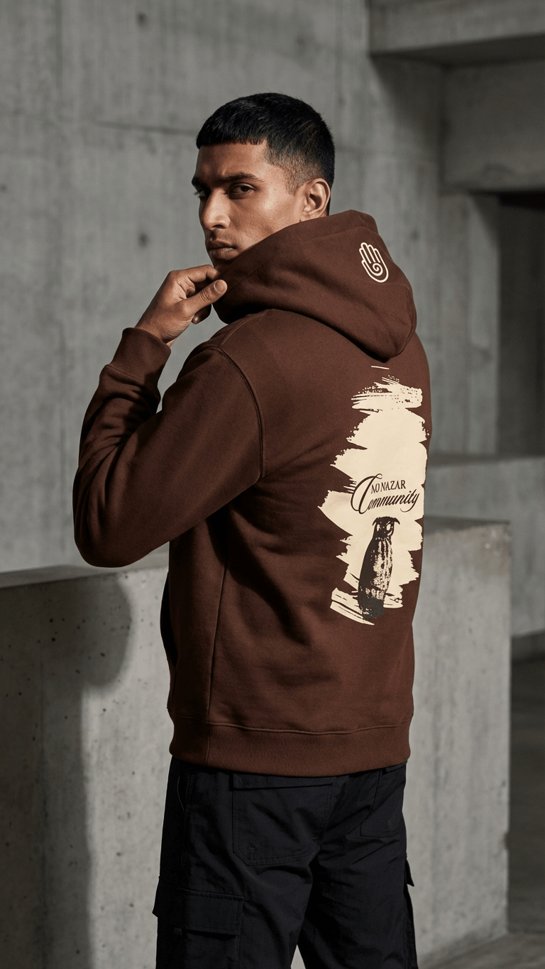 The Twilight Owl Hoodie | Mocha - No Nazar