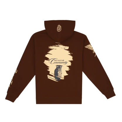The Twilight Owl Hoodie | Mocha - No Nazar