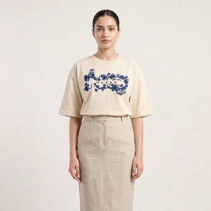 The Wild Bloom T-Shirt | Petal White - No Nazar